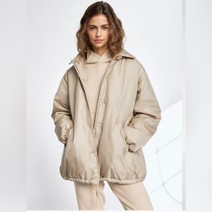 Aritzia TNA coaches jacket! Bright yellow, barely worn and looks brand new